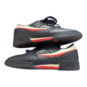 EUC! FILA Original Fitness Leather Sneaker Shoes - Blue/Red/White - Men's Size 7